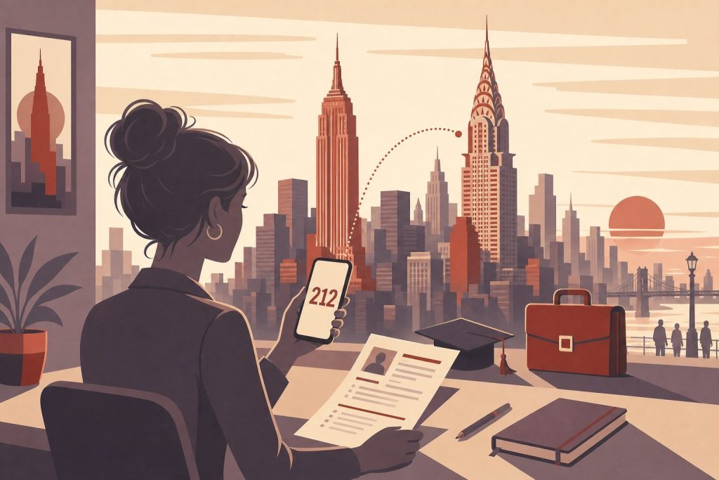 212 Area Code Phone Number Helps Graduate Student Land Big NYC Job
