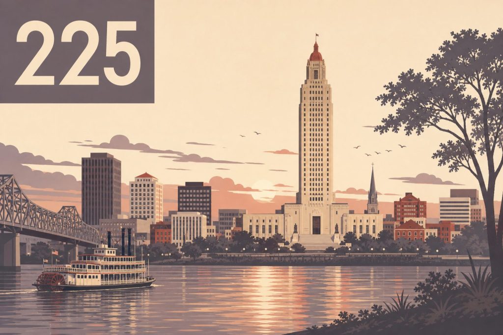 Where Is Area Code 225 Located?