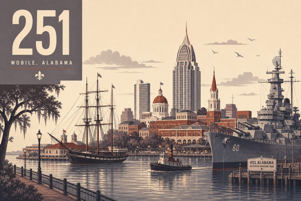 What Is Area Code 251? (Mobile, Alabama)