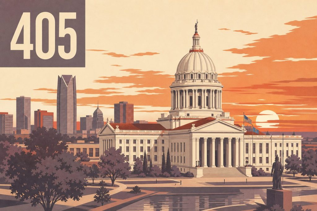 Where Is Area Code 405 Located?