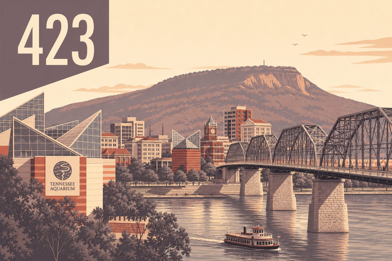 423 Area Code: Chattanooga, TN — East Tennessee