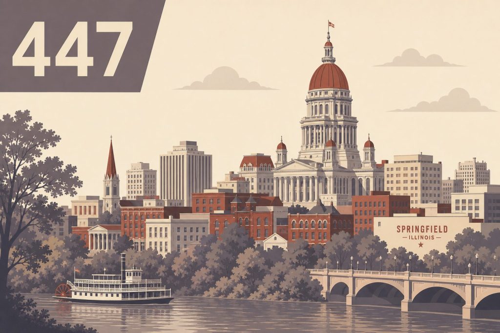 Area Code 447: Springfield, Illinois Coverage & History