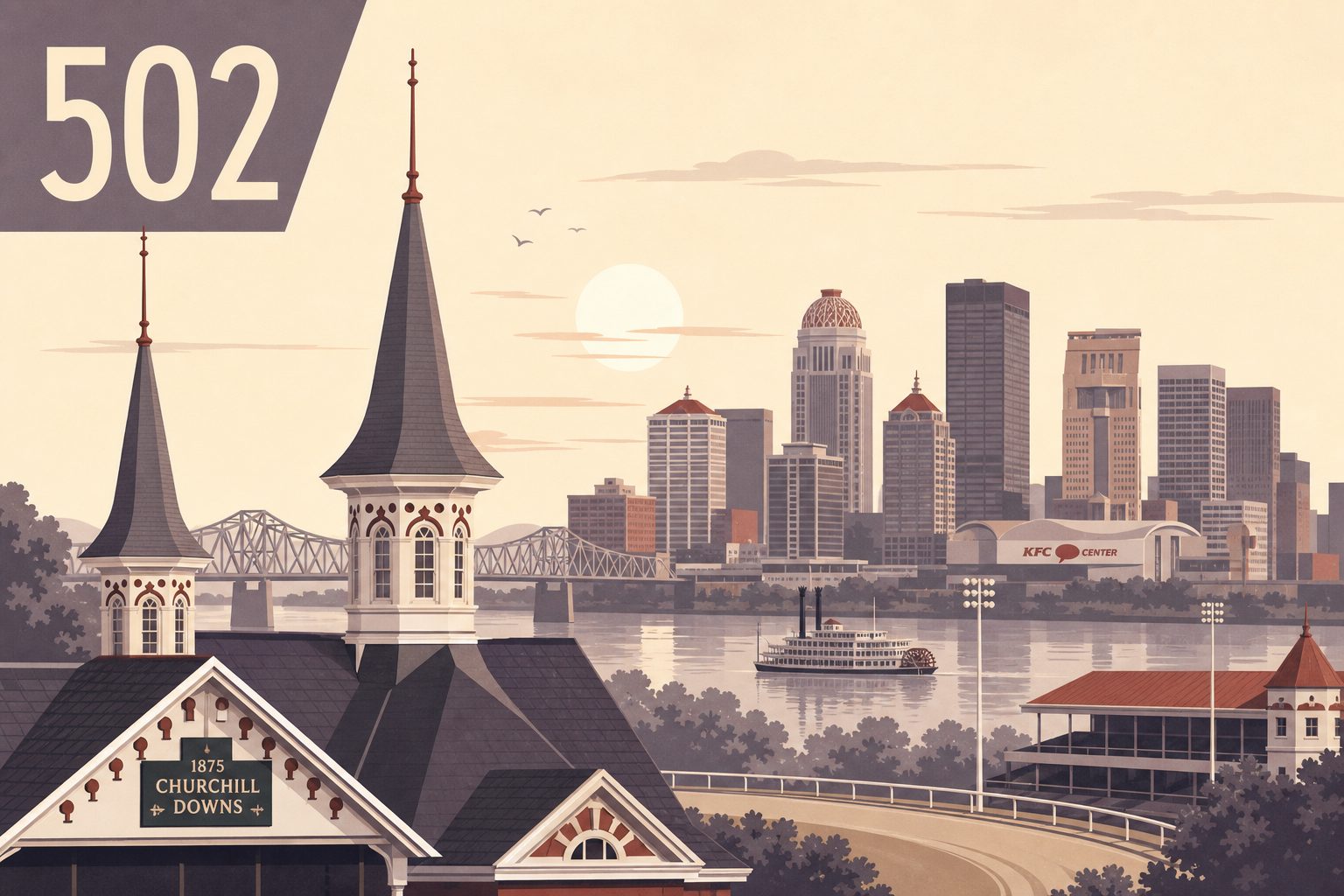 502 Area Code: Louisville, KY — Original 1947 NPA