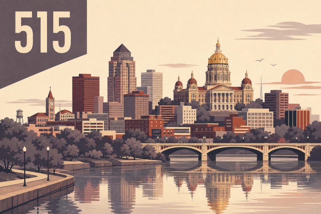 Where Is Area Code 515 Located?