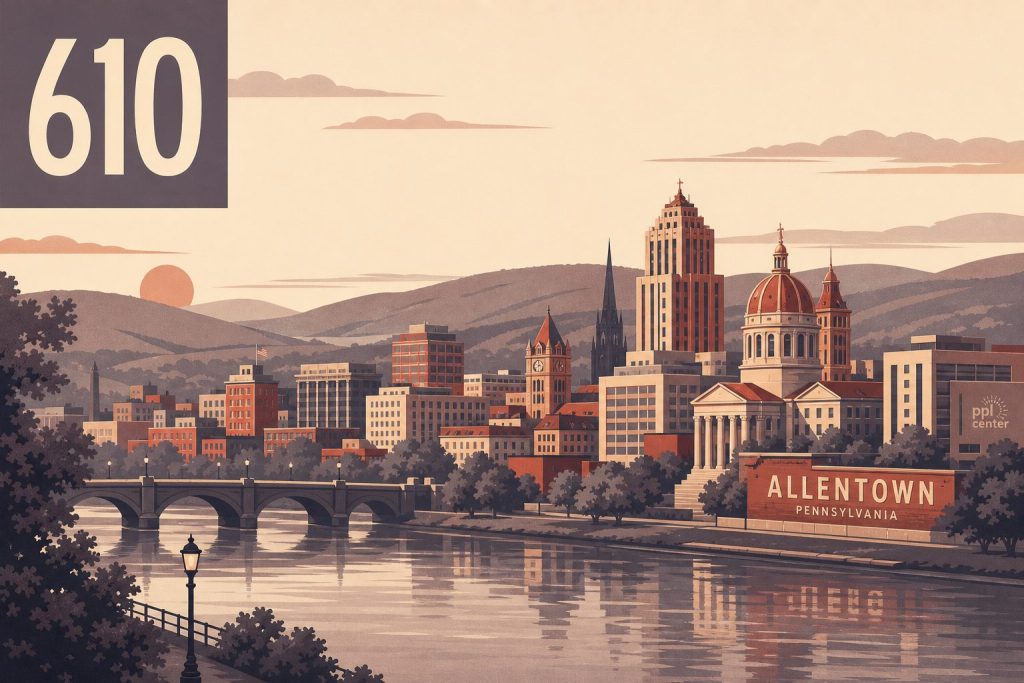 Where Is Area Code 610 Located?