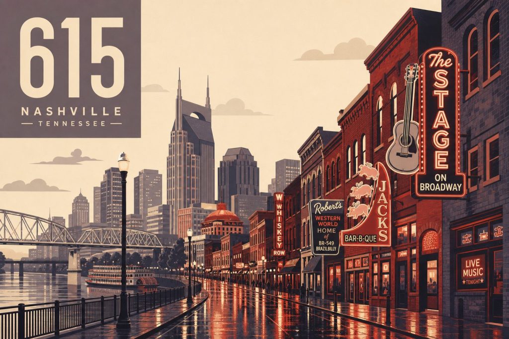 Where Is Area Code 615 Located?