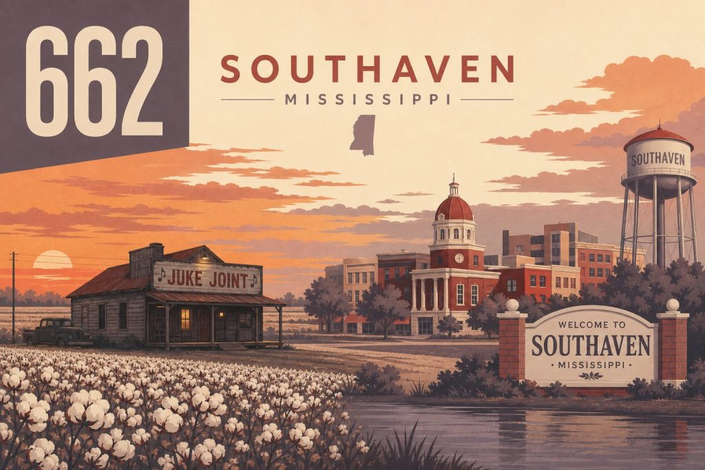 Area Code 662: Southaven, Mississippi Coverage & History