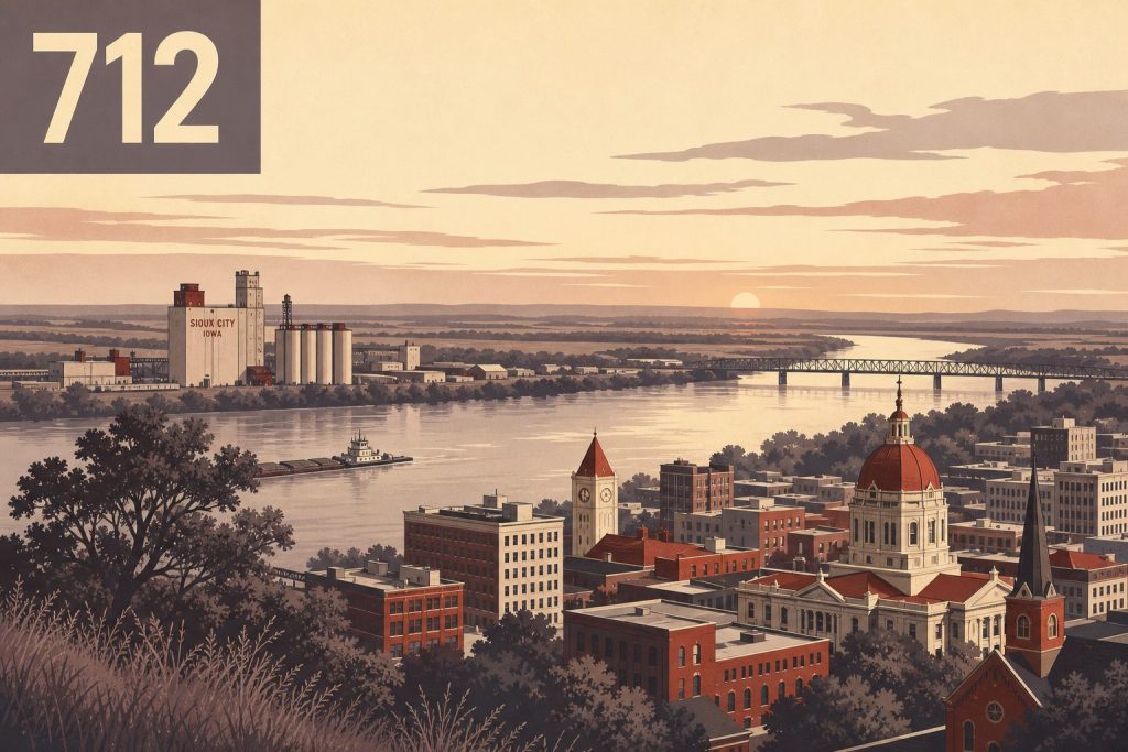 Area Code 712: Sioux City, Iowa Coverage & History