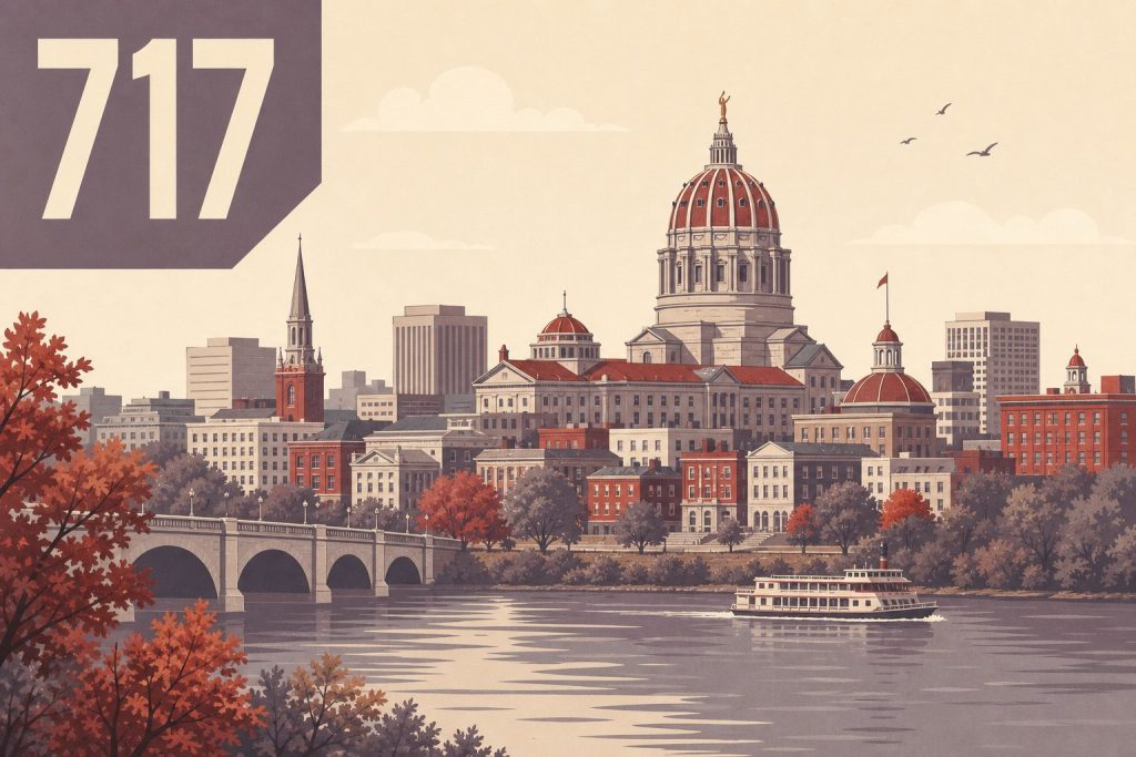 Area Code 717: Harrisburg, Pennsylvania Coverage & History