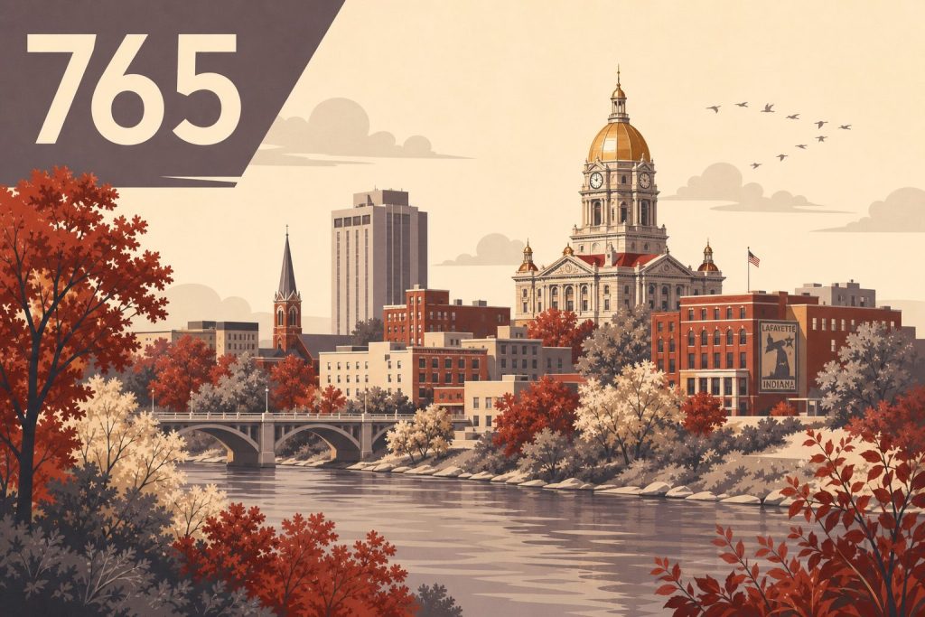 Where Is Area Code 765 Located?