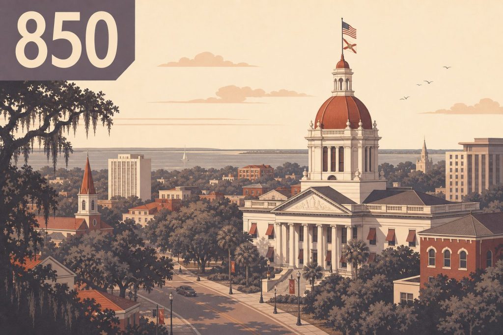 Where Is Area Code 850 Located?